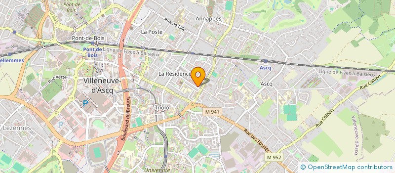 localisation de l'entreprise MADAME SABRINA DE BUE  VILLENEUVE-D'ASCQ