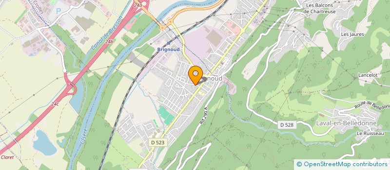 localisation de l'entreprise MADAME SABRINA DE NITTO  VILLARD-BONNOT