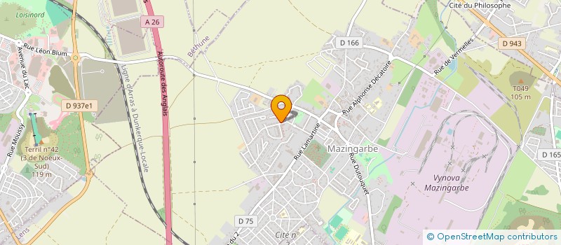 localisation de l'entreprise MADAME SABRINA DEBAY  MAZINGARBE