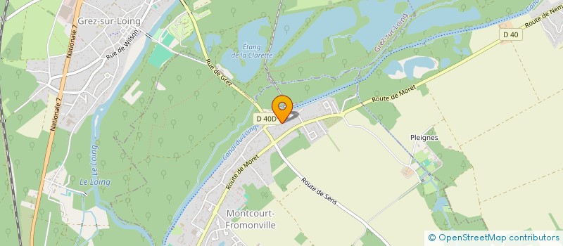 localisation de l'entreprise MADAME SABRINA DELACOURT  MONTCOURT-FROMONVILLE