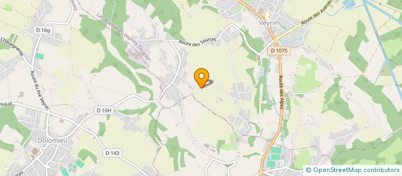 localisation de l'entreprise MADAME SABRINA DELAMARE  LES AVENIERES VEYRINS-THUELLIN