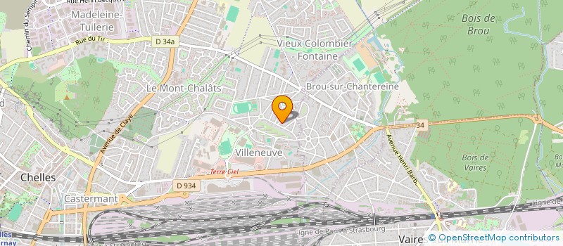localisation de l'entreprise MADAME SABRINA DELGADINHO à CHELLES