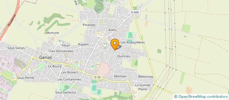 localisation de l'entreprise MADAME SABRINA DELLI  GENAS