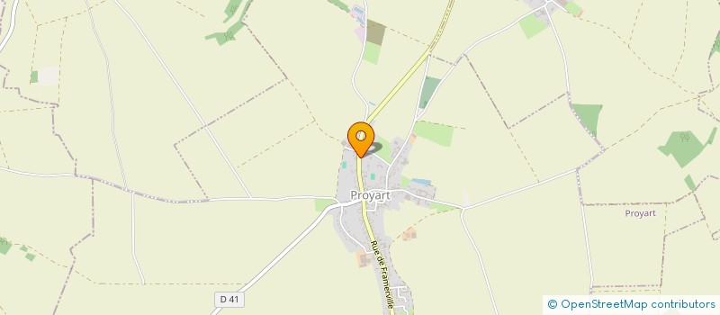 localisation de l'entreprise MADAME SABRINA DELPLACE  PROYART