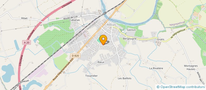 localisation de l'entreprise MADAME SABRINA DELTHIL  ALBIAS