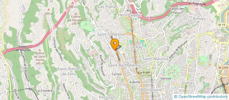 localisation de l'entreprise MADAME SABRINA DEPERAZ  NICE