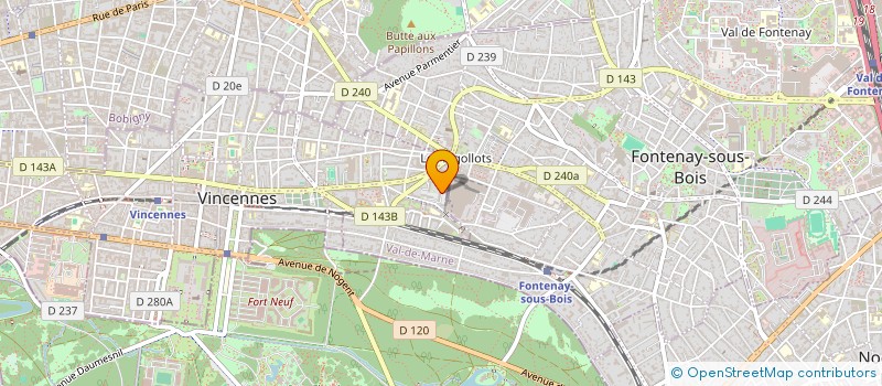 localisation de l'entreprise MADAME SABRINA DERUEL  VINCENNES