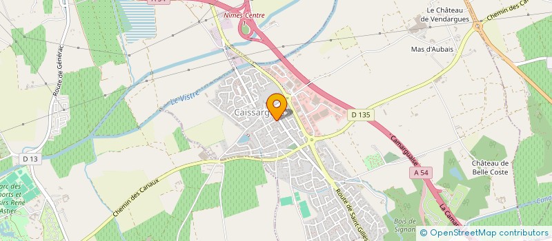 localisation de l'entreprise MADAME SABRINA DESANGIN  CAISSARGUES