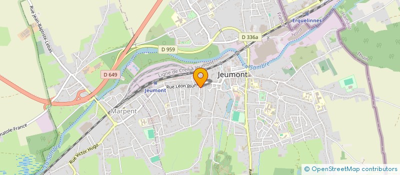 localisation de l'entreprise MADAME SABRINA DEWINTER à JEUMONT