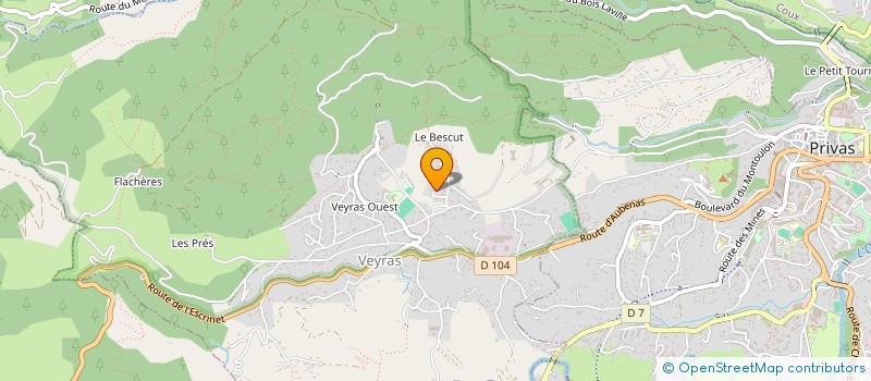 localisation de l'entreprise MADAME SABRINA DILIBERTO  VEYRAS