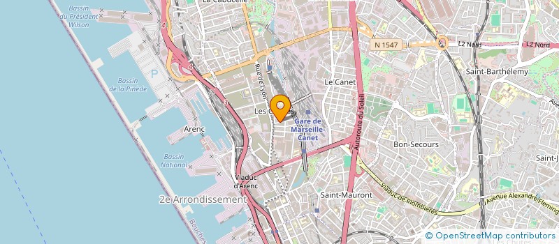 localisation de l'entreprise MADAME SABRINA DJORDJEVIC à MARSEILLE
