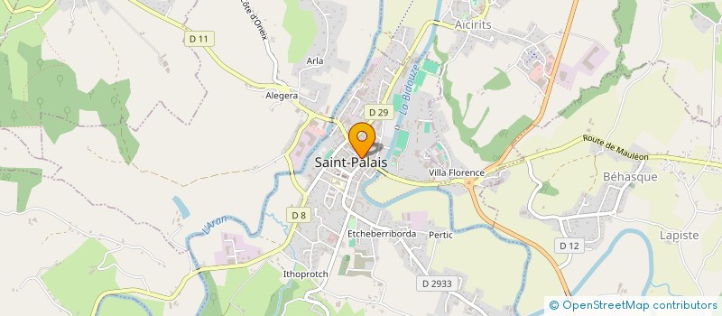 localisation de l'entreprise MADAME SABRINA DORDAIN  SAINT-PALAIS