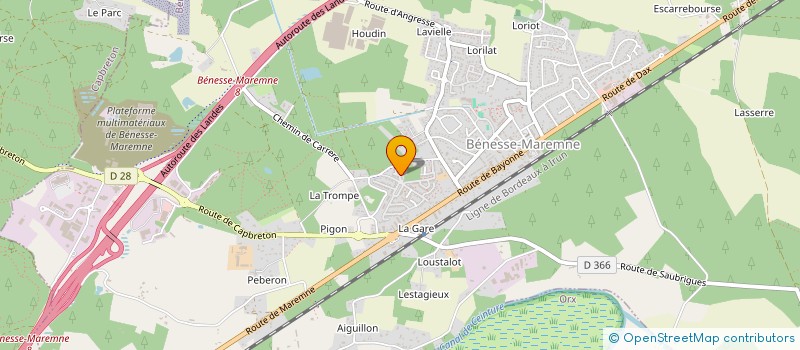 localisation de l'entreprise MADAME SABRINA DOS SANTOS  BENESSE-MAREMNE