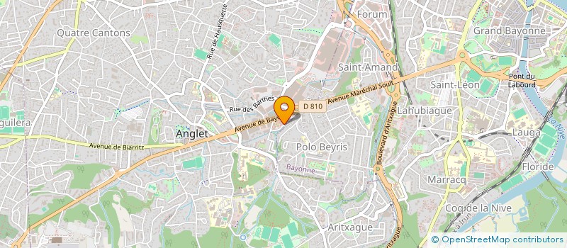 localisation de l'entreprise MADAME SABRINA DOS SANTOS à ANGLET