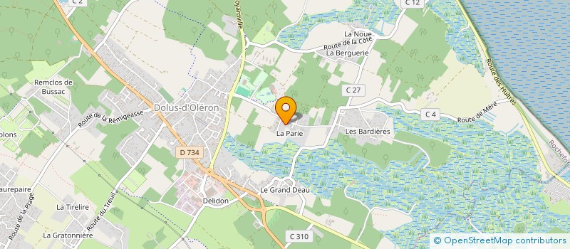 localisation de l'entreprise MADAME SABRINA DROIN  DOLUS-D'OLERON