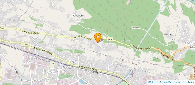 localisation de l'entreprise MADAME SABRINA DROLEZ  THYEZ