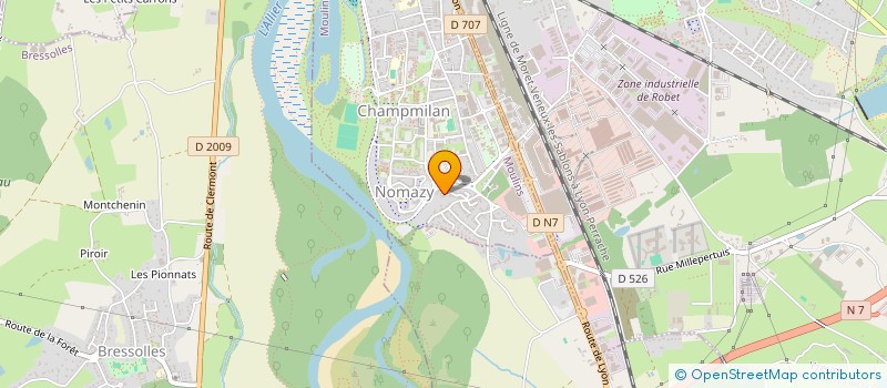 localisation de l'entreprise MADAME SABRINA DUBOIS  MOULINS