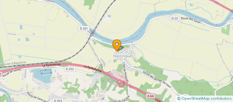 localisation de l'entreprise MADAME SABRINA DUBOUE  HASTINGUES