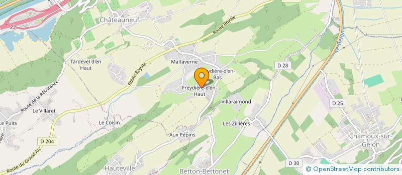 localisation de l'entreprise MADAME SABRINA DUPOUX à CHATEAUNEUF