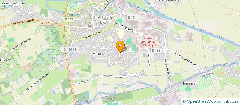 localisation de l'entreprise MADAME SABRINA DUTOMBOIS  AIRE-SUR-LA-LYS