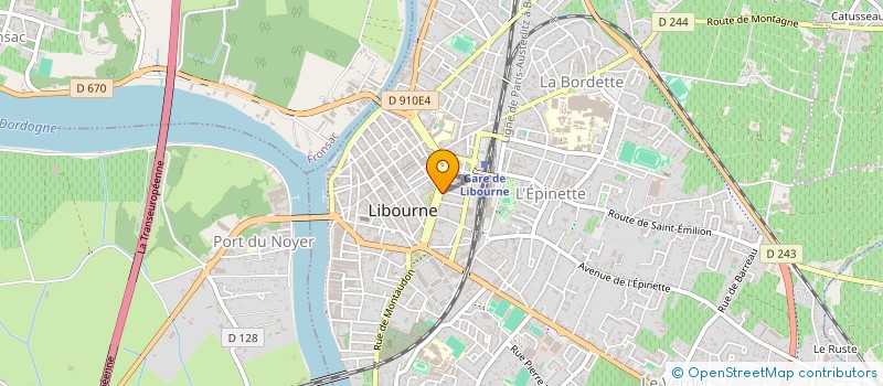 localisation de l'entreprise MADAME SABRINA EL ALAOUI  LIBOURNE