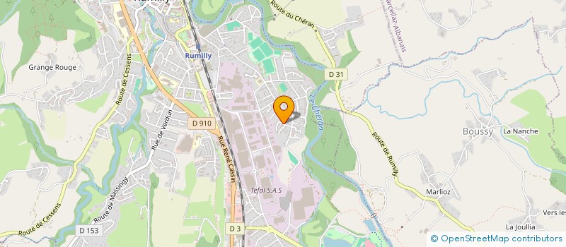 localisation de l'entreprise MADAME SABRINA EMMANUEL  RUMILLY