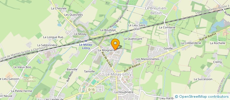 localisation de l'entreprise MADAME SABRINA EUDES  LE MOLAY-LITTRY