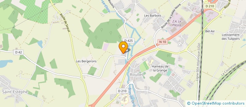 localisation de l'entreprise MADAME SABRINA FERREIRA  ROULLET-SAINT-ESTEPHE