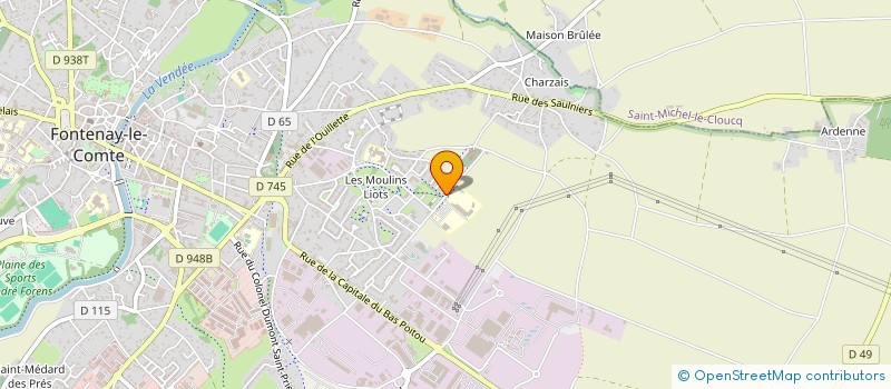 localisation de l'entreprise MADAME SABRINA FOILLERET  FONTENAY-LE-COMTE