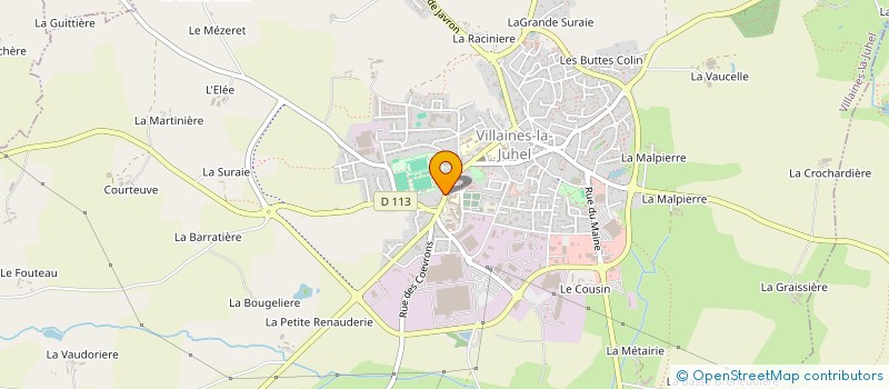 localisation de l'entreprise MADAME SABRINA FOUCAULT  VILLAINES-LA-JUHEL