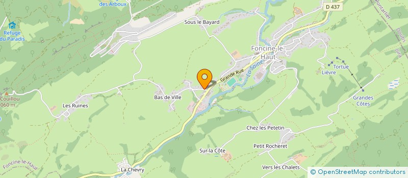 localisation de l'entreprise MADAME SABRINA FRAGNIERE  FONCINE-LE-HAUT