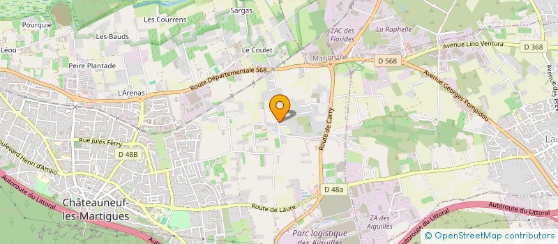 localisation de l'entreprise MADAME SABRINA GABARD  CHATEAUNEUF-LES-MARTIGUES