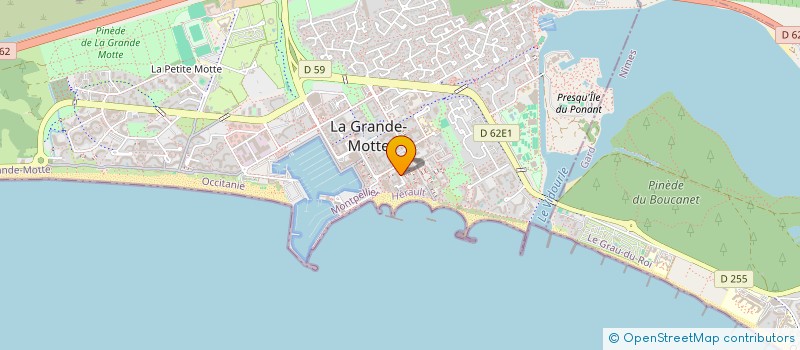 localisation de l'entreprise MADAME SABRINA GALEY BENET à LA GRANDE-MOTTE
