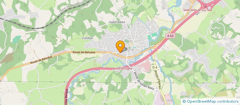 localisation de l'entreprise MADAME SABRINA GALIZZI à URRUGNE