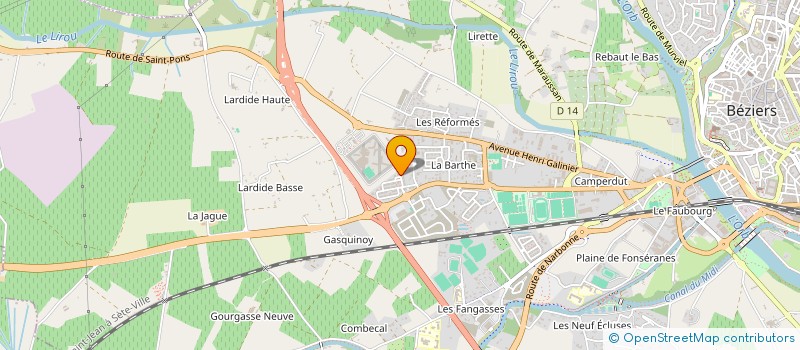 localisation de l'entreprise MADAME SABRINA GARCIA à BEZIERS