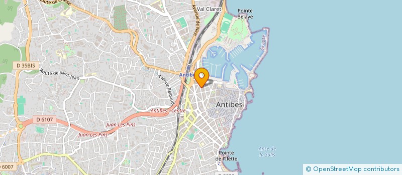 localisation de l'entreprise MADAME SABRINA GELLE à ANTIBES