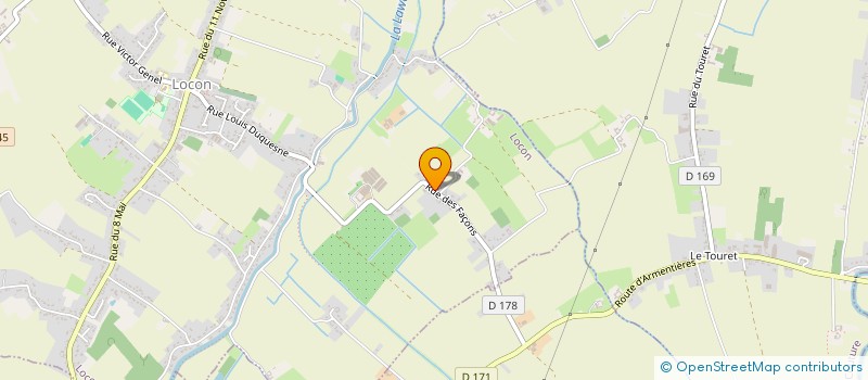 localisation de l'entreprise MADAME SABRINA GENEVRIEZ  LOCON