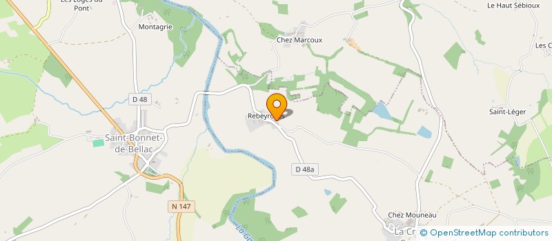 localisation de l'entreprise MADAME SABRINA GENTY  LA CROIX-SUR-GARTEMPE