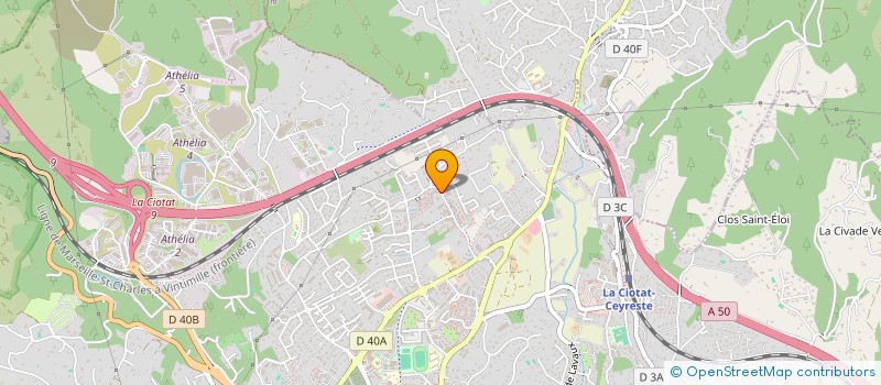 localisation de l'entreprise MADAME SABRINA GILLAIZEAU DA SILVA  LA CIOTAT