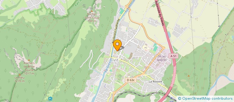 localisation de l'entreprise MADAME SABRINA GIOVANNONI  VIF