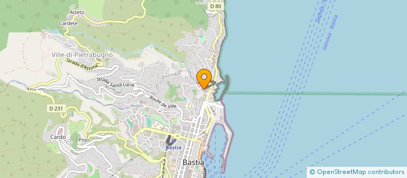 localisation de l'entreprise MADAME SABRINA GIOVINAZZO à BASTIA