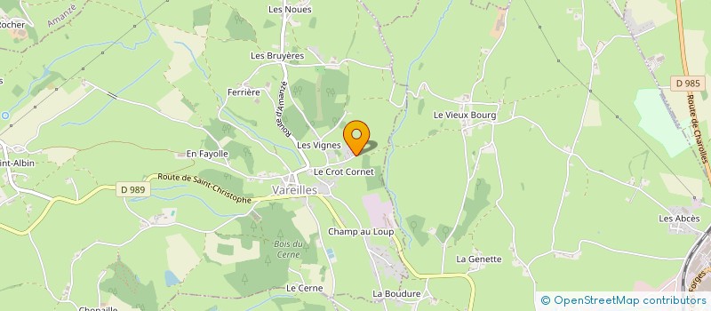 localisation de l'entreprise MADAME SABRINA GIRAUD à VAREILLES