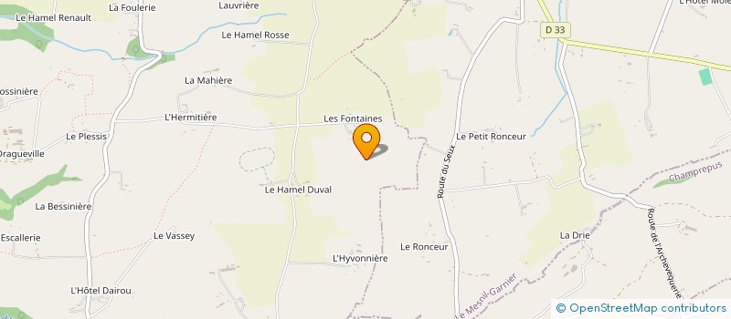 localisation de l'entreprise MADAME SABRINA GOSSELIN  LE MESNIL-VILLEMAN