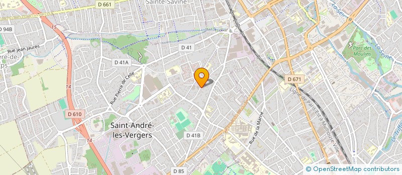 localisation de l'entreprise MADAME SABRINA GRACIA  SAINT-ANDRE-LES-VERGERS