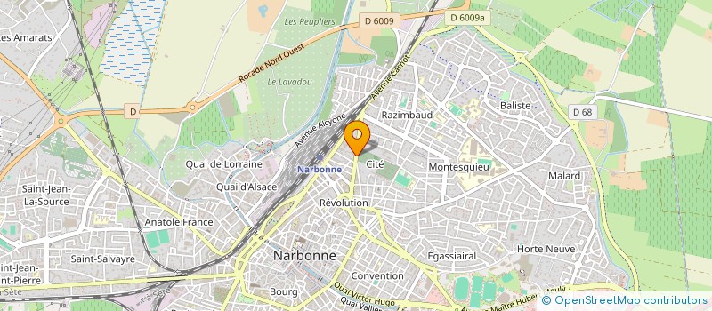 localisation de l'entreprise MADAME SABRINA GRISVAL  NARBONNE