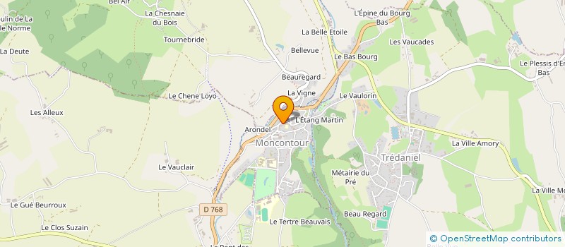 localisation de l'entreprise MADAME SABRINA GUICHON  MONCONTOUR