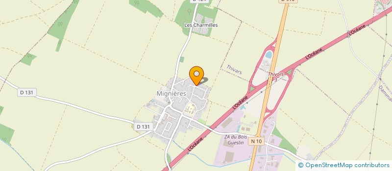localisation de l'entreprise MADAME SABRINA GUILLON à MIGNIERES
