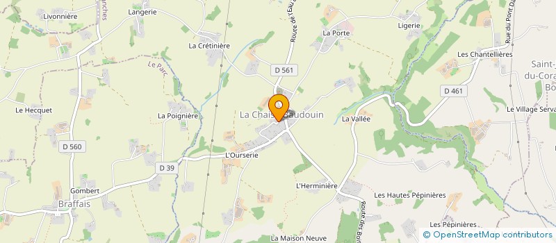 localisation de l'entreprise MADAME SABRINA HAINAUT  LA CHAISE-BAUDOUIN