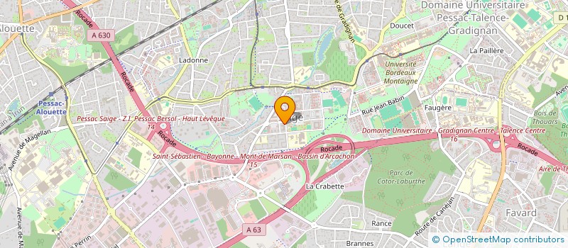 localisation de l'entreprise MADAME SABRINA HALLOUZ à PESSAC