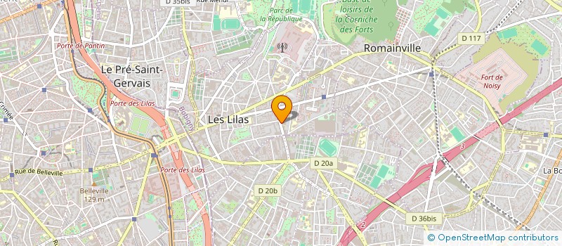 localisation de l'entreprise MADAME SABRINA HAMAAZ à LES LILAS